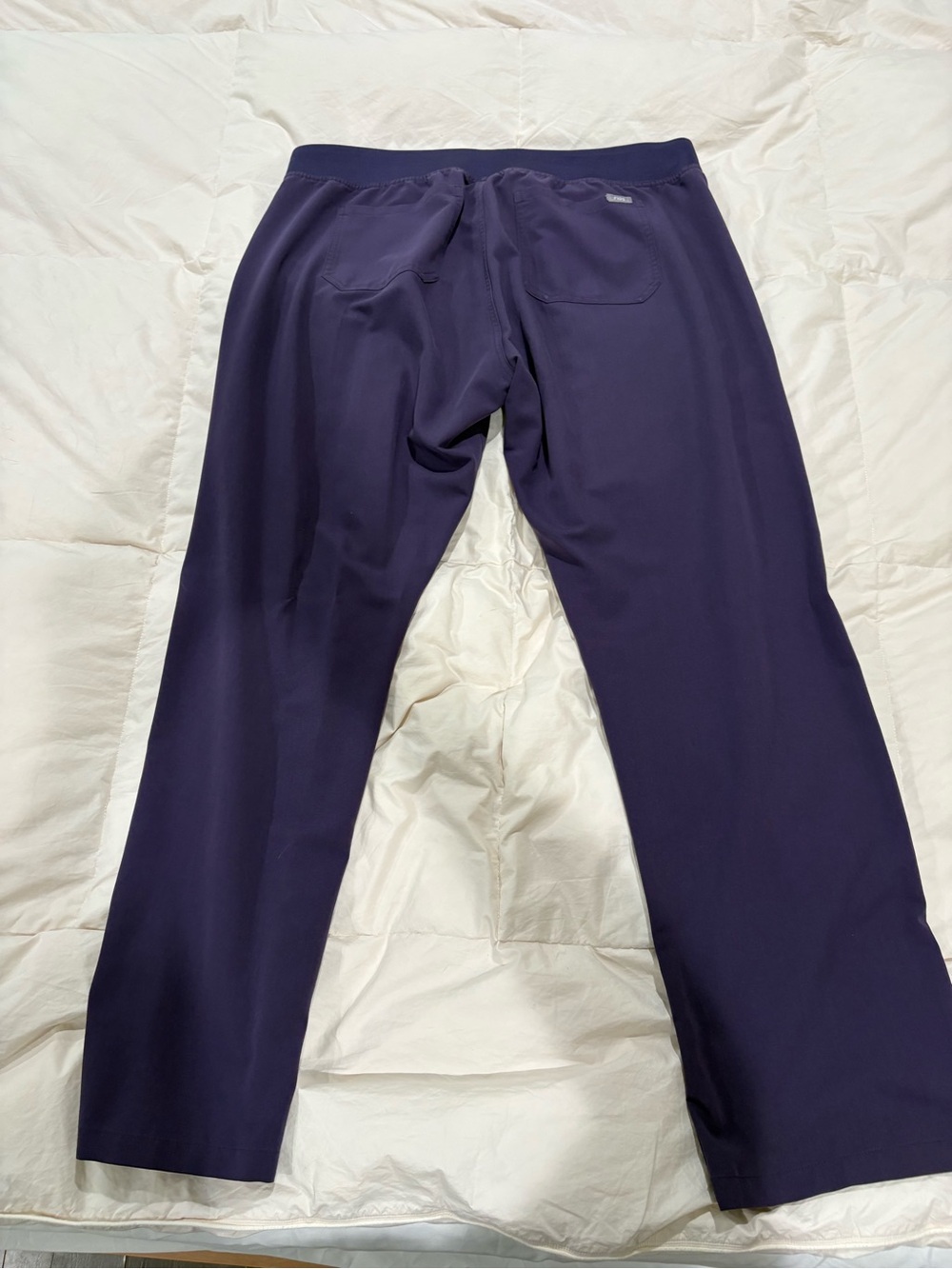 Figs Women's Scrub Set in Deep Purple - Picture 2 of 3